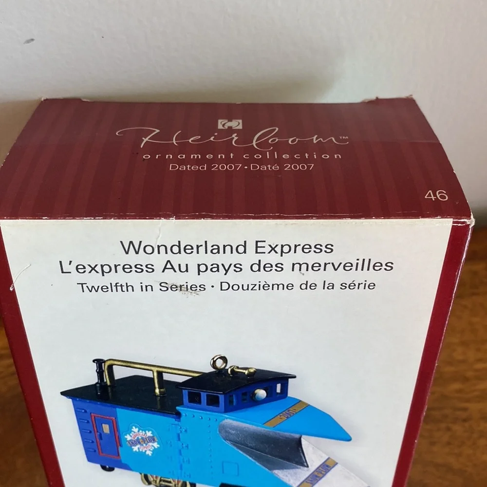 Vintage 2007 Carlton Cards Wonderland Express Train Ornament 46